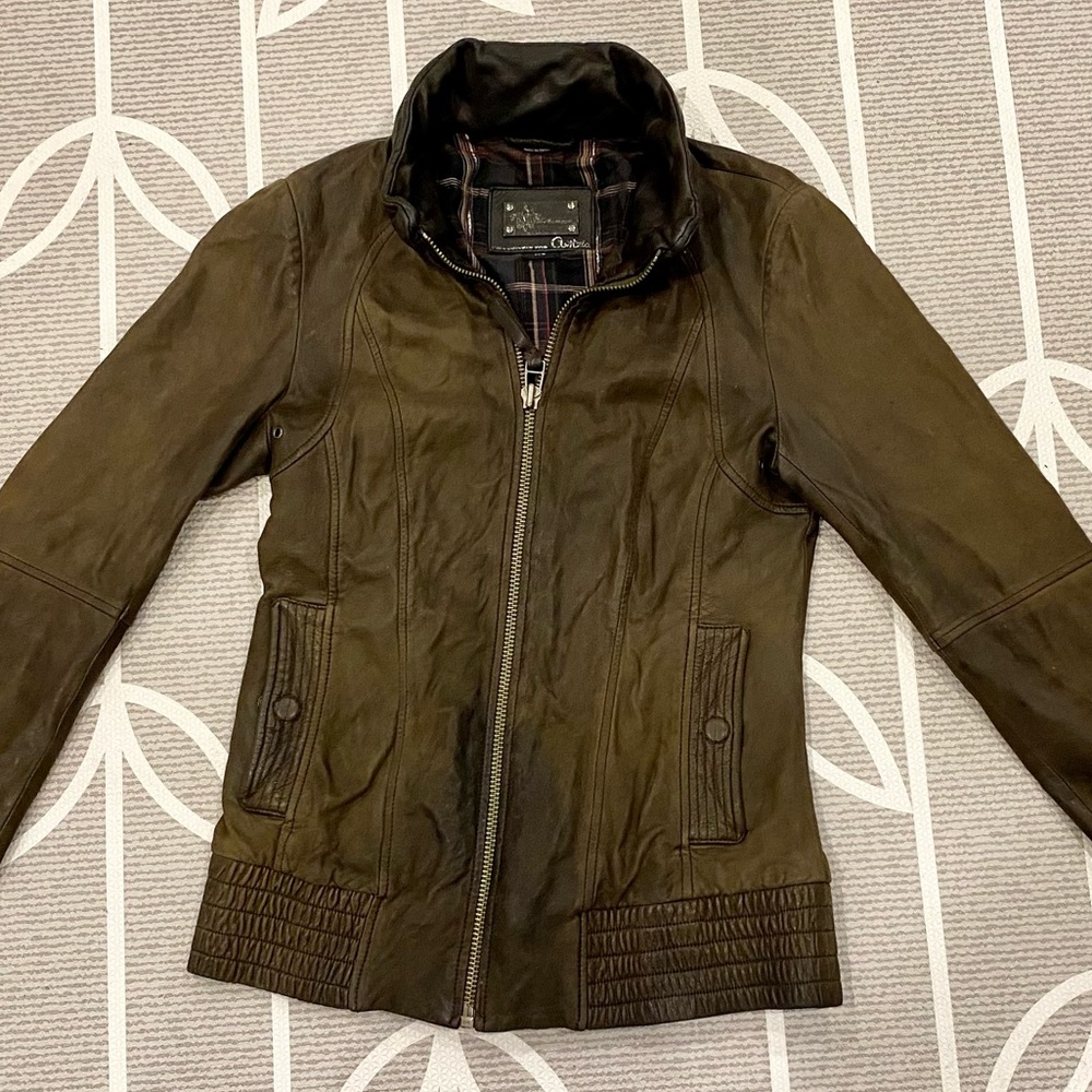 Mackage Brown Leather Jacket